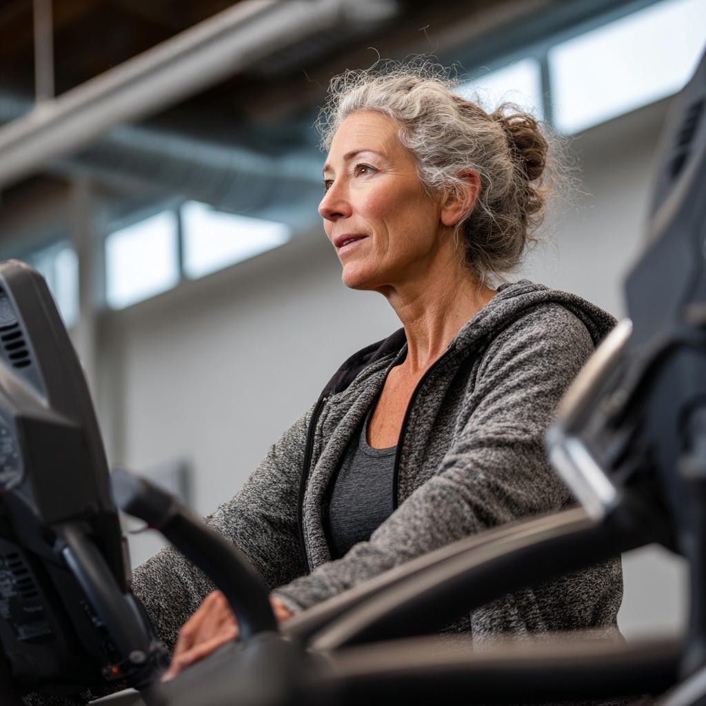 Adults participating in cardio workout session at troskenvar fitness center
